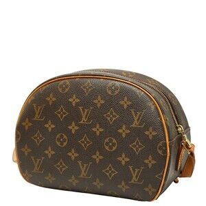 Louis Vuitton Bag Brown Blois Leather Crossbody Monogram Shoulder